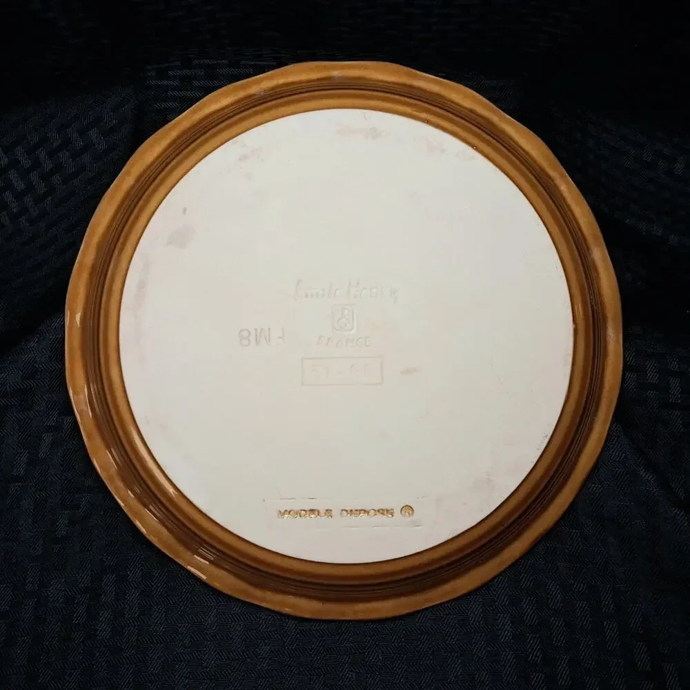 Emile Henry Scalloped Edge Pie Dish France 31-66 Provence Yellow Glaze 10”